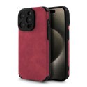 Etui SUEDE do Apple iPhone 14 PRO bordo