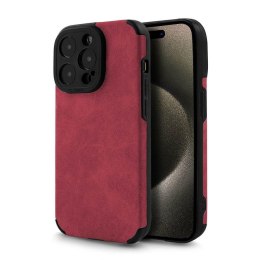 Etui SUEDE do Apple iPhone 14 bordo