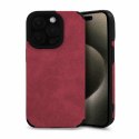 Etui SUEDE do Apple iPhone 14 bordo