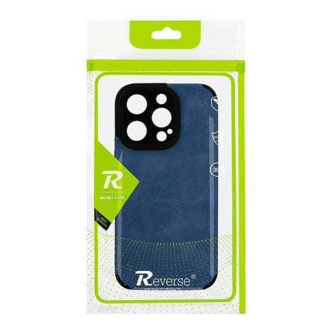 Etui SUEDE do Motorola MOTO E32 granatowy