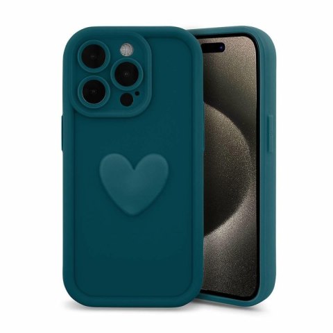 Etui HEARTS do Samsung A35 niebieski