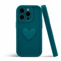 Etui HEARTS do Samsung A35 niebieski