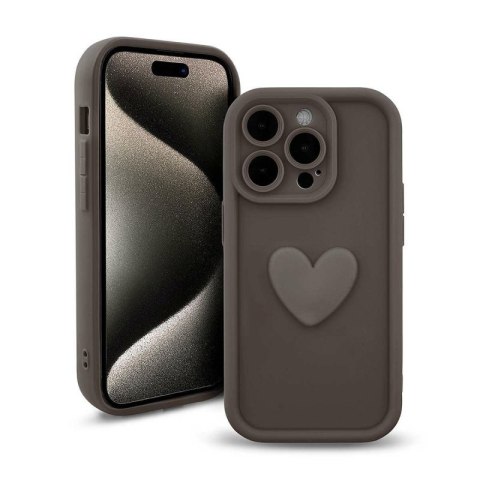 Etui HEARTS do Samsung S21 FE kawowy