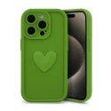 Etui HEARTS do Samsung A55 zielony