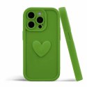 Etui HEARTS do Samsung A55 zielony