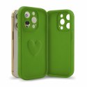 Etui HEARTS do Samsung A55 zielony