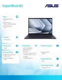 Notebook ExpertBook B3 B3604CVA-Q90239X - i7-1355U/32GB/512GB/16"  WUXGA/Win 11 PRO/3YRS