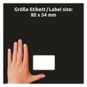 Etykieta identyfikatory imienne 80x54mm(10 arkuszy = 40etykiet) Sztuczny jedwab 51063 AVERY ZWECKFORM