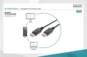 Kabel połączeniowy DisplayPort z zatrzaskami 1080p 60Hz FHD Typ DP/DP M/M czarny 2m