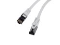 Patchcord kat.8.1 S/FTP CU LSZH CU 1m fluke passed szary