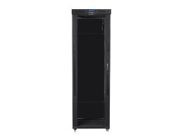 Szafa instalacyjna rack stojąca 19 47U 800x1000 czarna, drzwi szklane LCD (Flat pack)